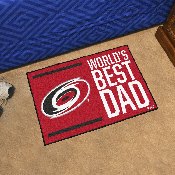 Carolina Hurricanes Starter Mat Accent Rug - 19in. x 30in. World's Best Dad Starter Mat, 31149