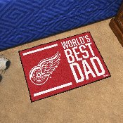 Detroit Red Wings Starter Mat Accent Rug - 19in. x 30in. World's Best Dad Starter Mat, 31154