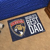 Florida Panthers Starter Mat Accent Rug - 19in. x 30in. World's Best Dad Starter Mat, 31156