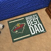 Minnesota Wild Starter Mat Accent Rug - 19in. x 30in. World's Best Dad Starter Mat, 31158