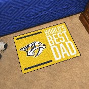 Nashville Predators Starter Mat Accent Rug - 19in. x 30in. World's Best Dad Starter Mat, 31160