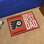 Philadelphia Flyers Starter Mat Accent Rug - 19in. x 30in. World's Best Dad Starter Mat, 31165