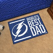 Tampa Bay Lightning Starter Mat Accent Rug - 19in. x 30in. World's Best Dad Starter Mat, 31170