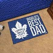 Toronto Maple Leafs Starter Mat Accent Rug - 19in. x 30in. World's Best Dad Starter Mat, 31171