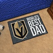 Vegas Golden Knights Starter Mat Accent Rug - 19in. x 30in. World's Best Dad Starter Mat, 31173