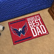 Washington Capitals Starter Mat Accent Rug - 19in. x 30in. World's Best Dad Starter Mat, 31174