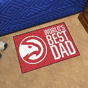 Atlanta Hawks Starter Mat Accent Rug - 19in. x 30in. World's Best Dad Starter Mat, 31177