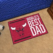 Chicago Bulls Starter Mat Accent Rug - 19in. x 30in. World's Best Dad Starter Mat, 31181