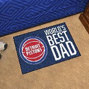 Detroit Pistons Starter Mat Accent Rug - 19in. x 30in. World's Best Dad Starter Mat, 31185