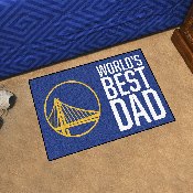 Golden State Warriors Starter Mat Accent Rug - 19in. x 30in. World's Best Dad Starter Mat, 31186