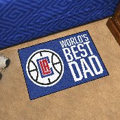 Los Angeles Clippers Starter Mat Accent Rug - 19in. x 30in. World's Best Dad Starter Mat, 31189