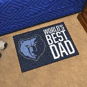Memphis Grizzlies Starter Mat Accent Rug - 19in. x 30in. World's Best Dad Starter Mat, 31191