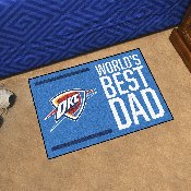Oklahoma City Thunder Starter Mat Accent Rug - 19in. x 30in. World's Best Dad Starter Mat, 31197