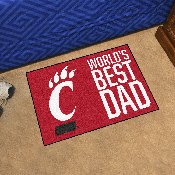 Cincinnati Bearcats Starter Mat Accent Rug - 19in. x 30in. World's Best Dad Starter Mat, 31211