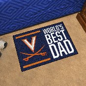 Virginia Cavaliers Starter Mat Accent Rug - 19in. x 30in. World's Best Dad Starter Mat, 31216