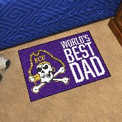 East Carolina Pirates Starter Mat Accent Rug - 19in. x 30in. World's Best Dad Starter Mat, 31225