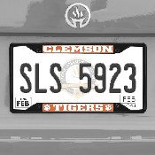 Clemson Tigers Metal License Plate Frame Black Finish, 31247