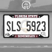 Florida State Seminoles Metal License Plate Frame Black Finish, 31249