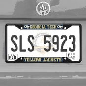 Georgia Tech Yellow Jackets Metal License Plate Frame Black Finish, 31251