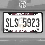 Mississippi State Bulldogs Metal License Plate Frame Black Finish, 31266