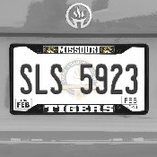 Missouri Tigers Metal License Plate Frame Black Finish, 31267