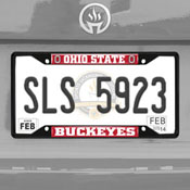 Ohio State Buckeyes Metal License Plate Frame Black Finish, 31272