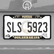 Purdue Boilermakers Metal License Plate Frame Black Finish, 31279
