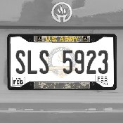 U.S. Army Metal License Plate Frame Black Finish, 31294