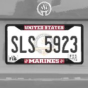 U.S. Marines Metal License Plate Frame Black Finish, 31295