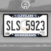 Cleveland Guardians Metal License Plate Frame Black Finish, 31303