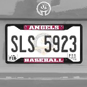 Los Angeles Angels Metal License Plate Frame Black Finish, 31308