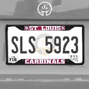 St. Louis Cardinals Metal License Plate Frame Black Finish, 31321