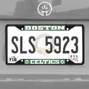 Boston Celtics Metal License Plate Frame Black Finish