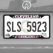 Cleveland Cavaliers Metal License Plate Frame Black Finish, 31328