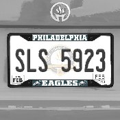 Philadelphia Eagles Metal License Plate Frame Black Finish, 31370