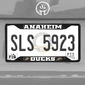 Anaheim Ducks Metal License Plate Frame Black Finish