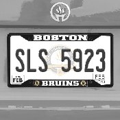 Boston Bruins Metal License Plate Frame Black Finish