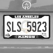 Los Angeles Kings Metal License Plate Frame Black Finish, 31383