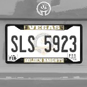 Vegas Golden Knights Metal License Plate Frame Black Finish, 31394