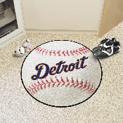 Detroit Tigers Baseball Rug - 27in. Diameter, 31403