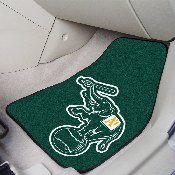 Oakland Athletics Front Carpet Car Mat Set - 2 Pieces - Elephant Jersey Sleeve Logo, 31434