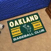 Oakland Athletics Starter Mat Accent Rug - 19in. x 30in. - Elephant Jersey Sleeve Logo - Green - Starter Mat - Uniform, 31445