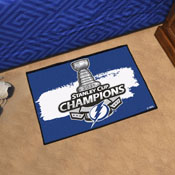 Tampa Bay Lightning Starter Mat Accent Rug - 19in. x 30in., 2021 NHL Stanley Cup Champions, 31639