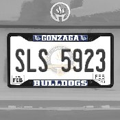 Gonzaga Bulldogs Metal License Plate Frame Black Finish, 31825