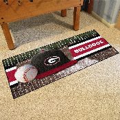 Georgia Bulldogs Baseball Runner Rug - 30in. x 72in., 31882