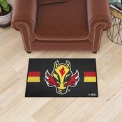 Calgary Flames Starter Mat Accent Rug - 19in. x 30in. Uniform Alternate Design, 31929