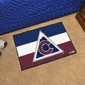 Colorado Avalanche Starter Mat Accent Rug - 19in. x 30in. Uniform Alternate Design, 31932
