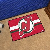 New Jersey Devils Starter Mat Accent Rug - 19in. x 30in. Uniform Alternate Design, 31942