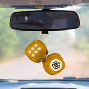 Boston Bruins Team Color Fuzzy Dice Dcor 3