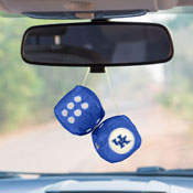 Kentucky Wildcats Team Color Fuzzy Dice Dcor 3